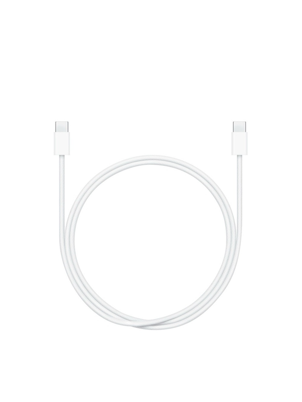 Type-C to Type-C Braided Nylon Cable 1M - White